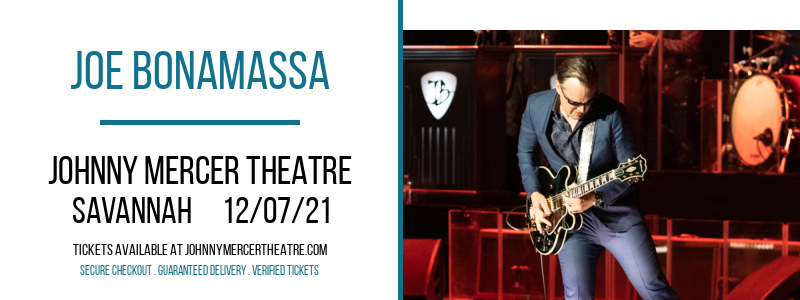 Joe Bonamassa at Johnny Mercer Theatre tickets Joe Bonamassa at Johnny Mercer Theatre